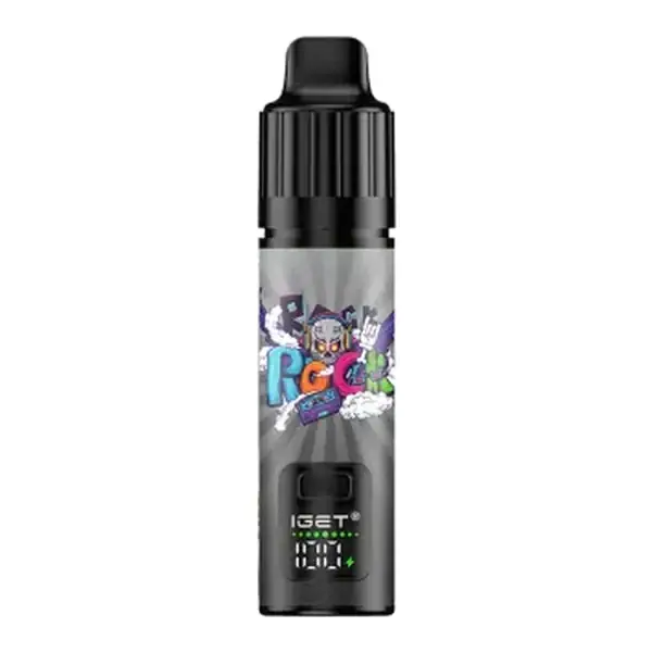 IGET Bar Plus S3 6000 Kit Blackberry Ice disposable vape shown front on against a plain white background, Blackberry Ice flavour