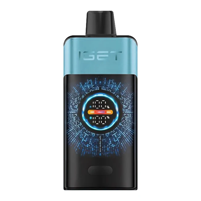 IGET One 12000 Blue Monster disposable vape photographed front on against a white background
