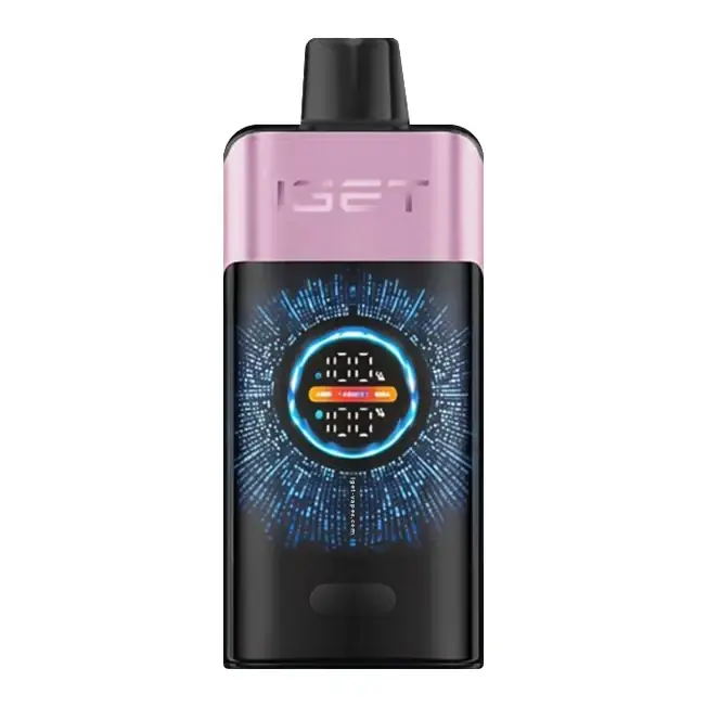 IGET One 12000 Cherry Pomegranate disposable vape shown upright on a plain white background