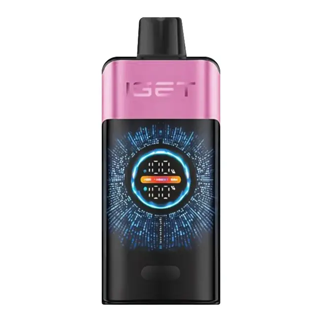 Front view of the IGET One 12000 Chupa Chups Cherry disposable vape in Chupa Chups Cherry