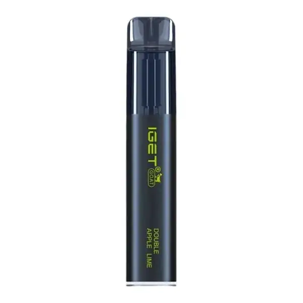 Nicotine Free IGET Goat 5000 zero nicotine vape shown upright on a plain white background, sold in Australia