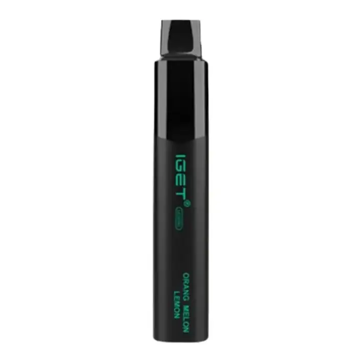 IGET Legend 4000 Orange Melon Lemon disposable vape shown upright on a plain white background