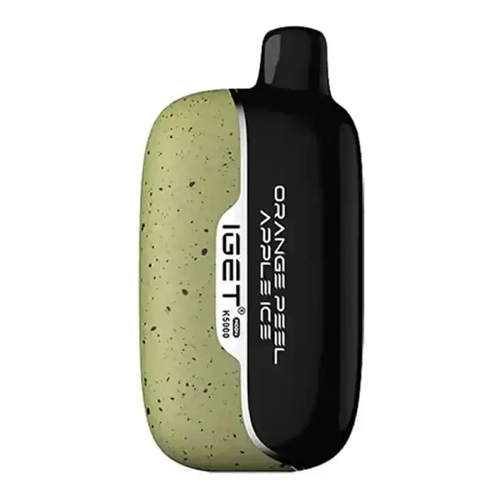 IGET Moon 5000 Orange Peel Apple Ice disposable vape in Orange Peel Apple Ice, product photo on white