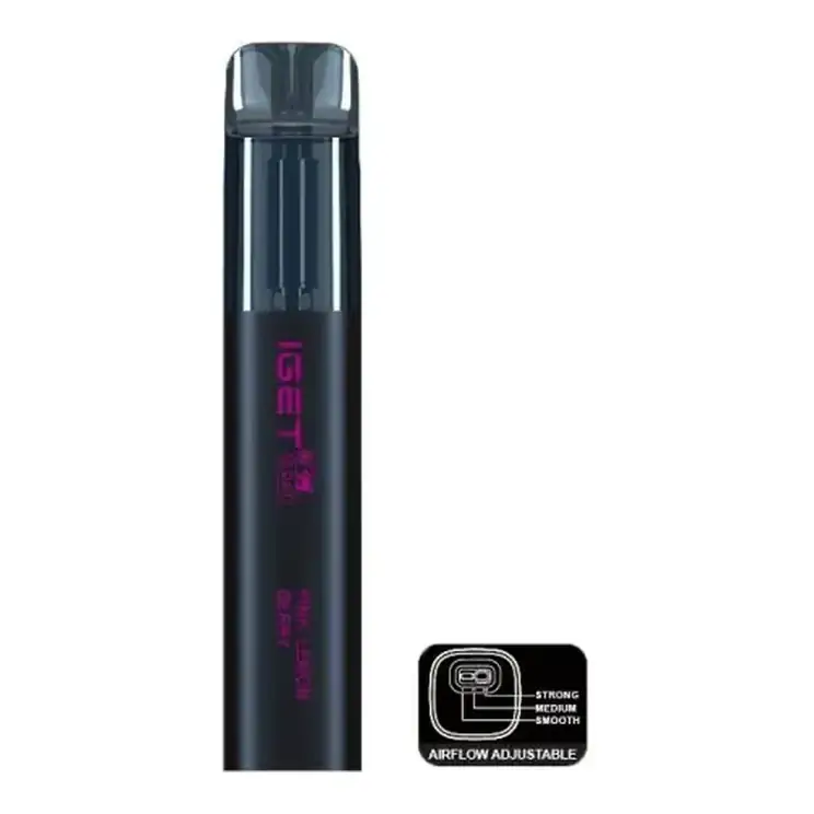 Front view of the IGET Goat 5000 Pink Lemon Berry disposable vape in Pink Lemon Berry