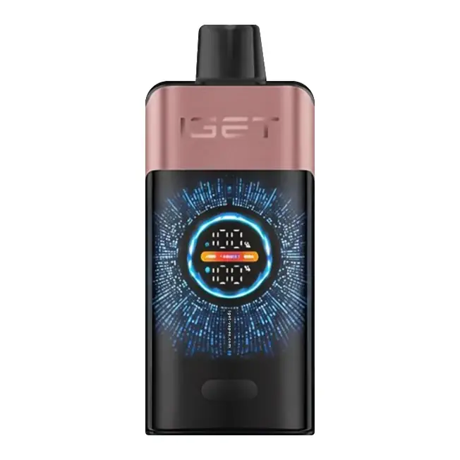IGET One 12000 Strawberry Raspberry disposable vape shown upright on a plain white background