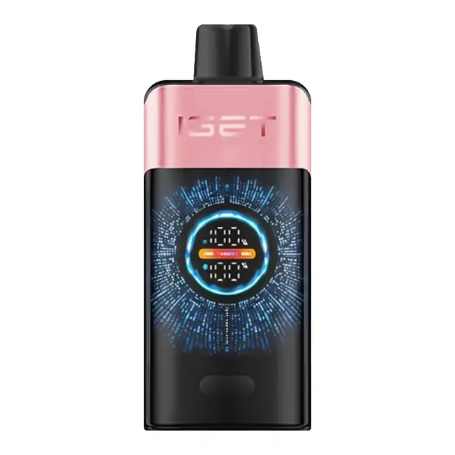 Front view of the IGET One 12000 Strawberry Watermelon Ice disposable vape in Strawberry Watermelon Ice