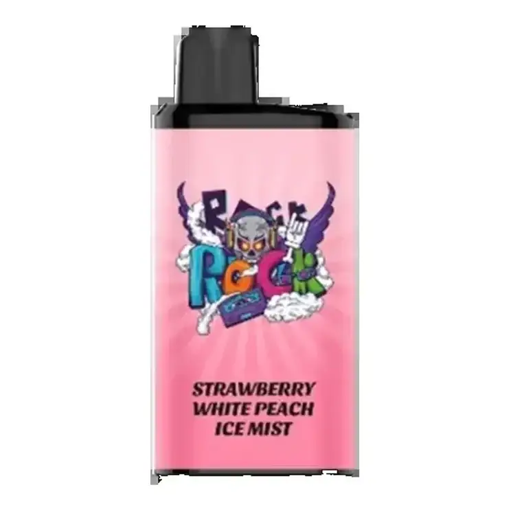 IGET Bar Pro 10000 Strawberry White Peach Ice Mist disposable vape photographed front on against a white background